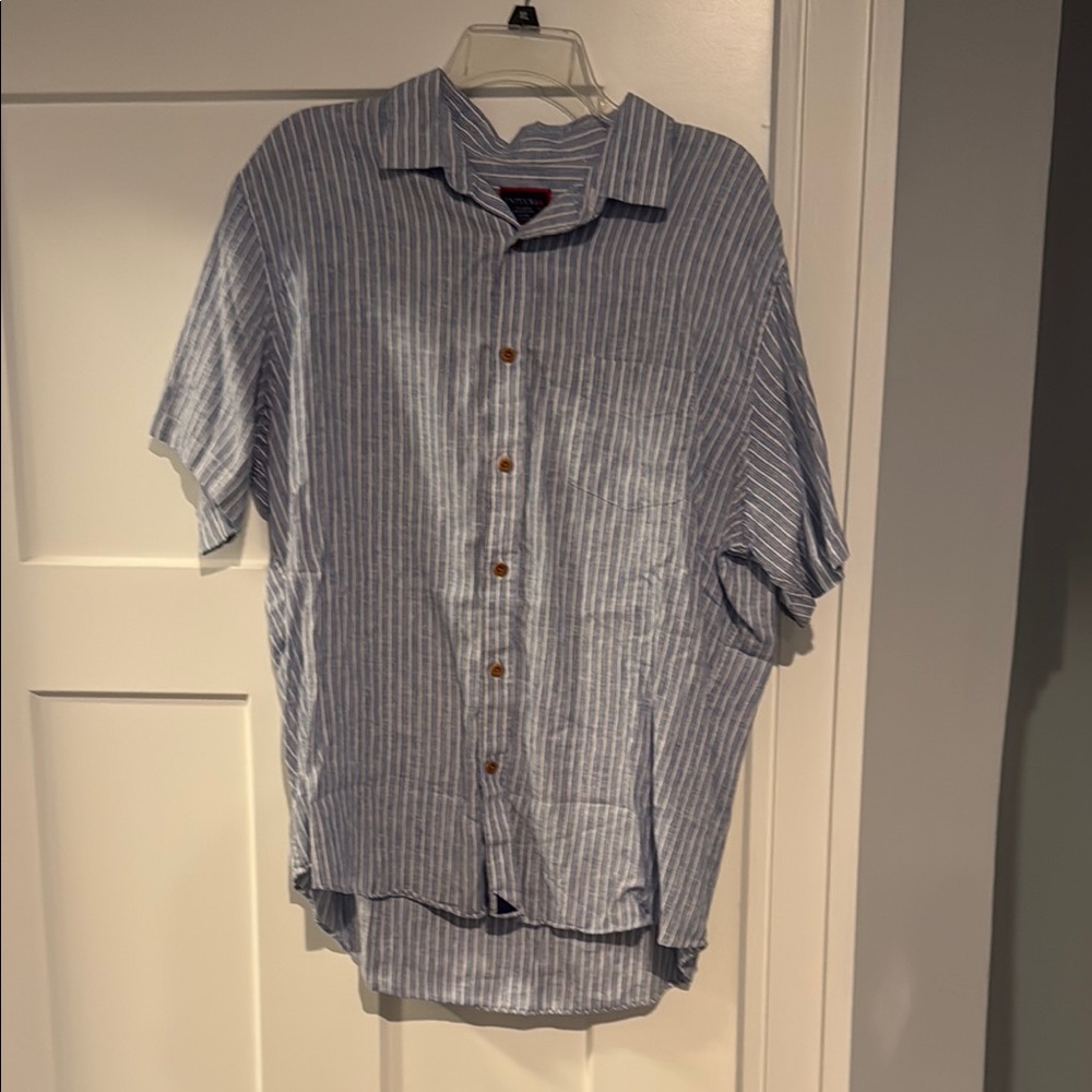 Blue Striped Men's Shirt